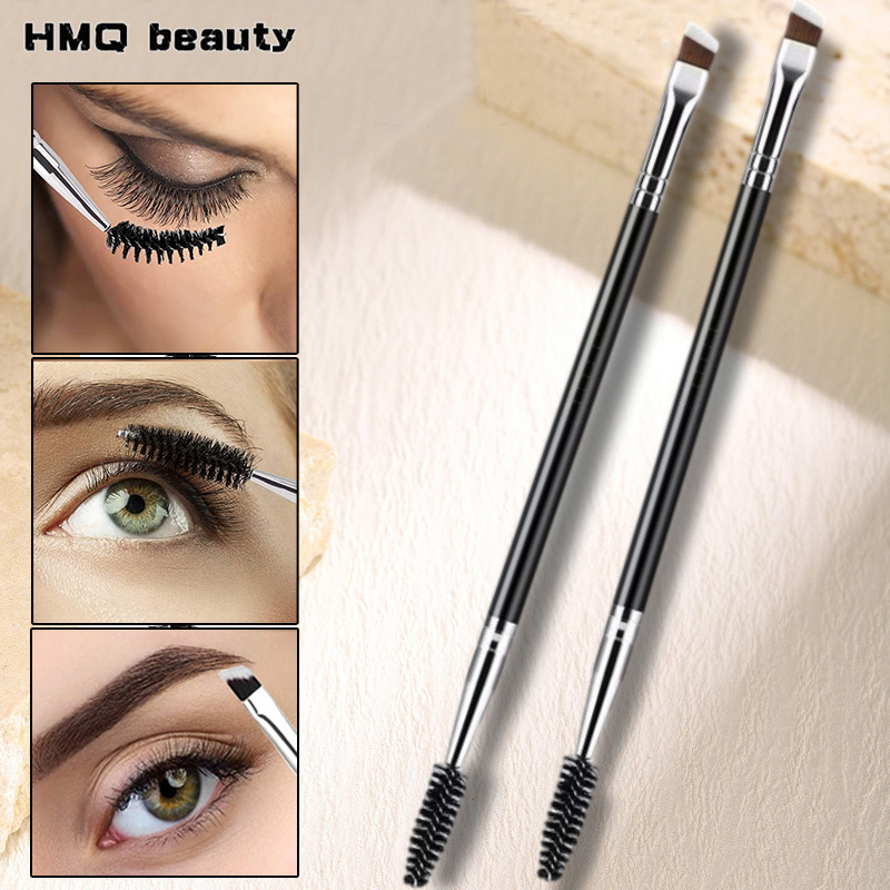 Eyelash Extension Double Lash - 10/5 шт., кисть для бровей с