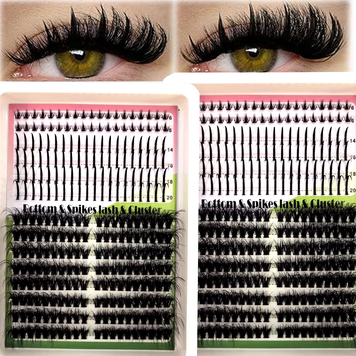 Eyelash Extension Full Set - Набор накладных ресниц AMSDCN Spikes14Rows DIY